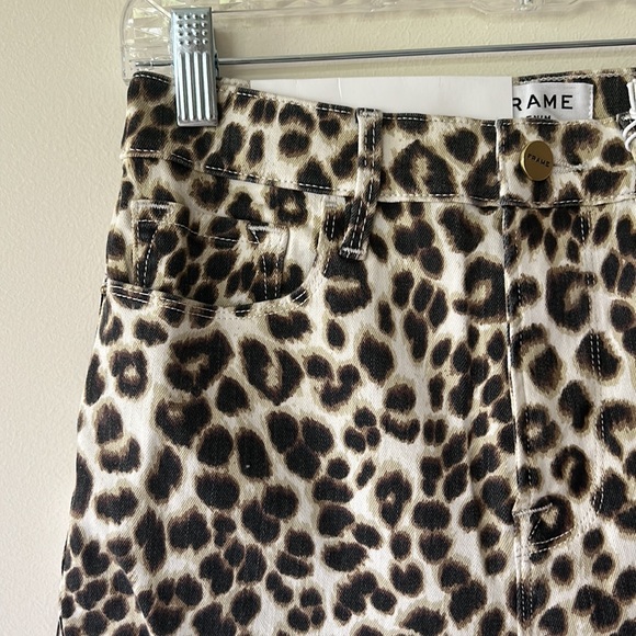 Frame leopard print jeans, size 26, NWT - Picture 2 of 6